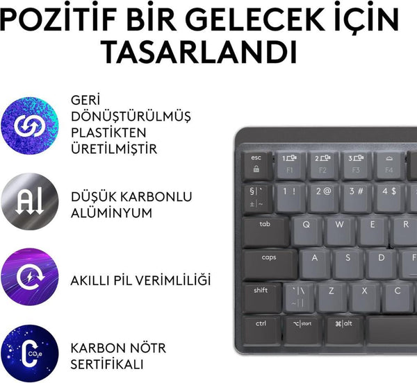 Logitech MX Mechanical Mini 920-010780 TKL Kablosuz Mekanik Klavye