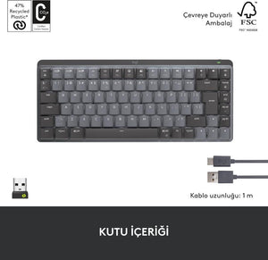 Logitech MX Mechanical Mini 920-010780 TKL Kablosuz Mekanik Klavye