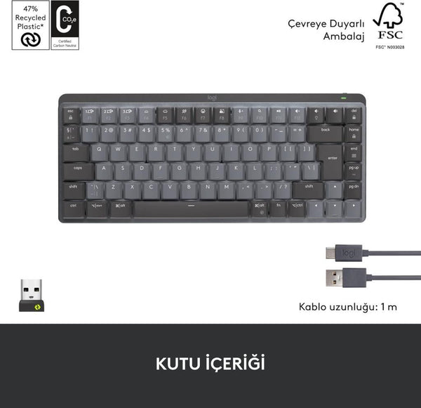 Logitech MX Mechanical Mini 920-010780 TKL Kablosuz Mekanik Klavye