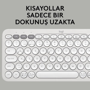 Logitech Pebble Keys 2 K380S 920-011860 Beyaz Kablosuz Klavye Outlet