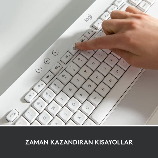 Logitech K650 Signature Kablosuz Beyaz Klavye - teşhir