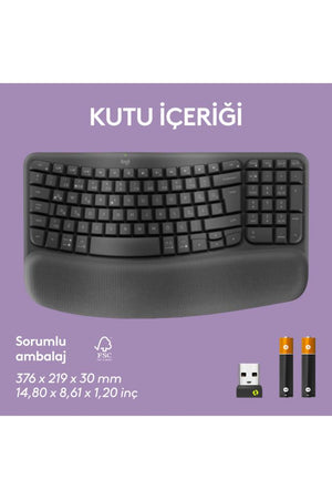 Logitech Wave Keys 920-012311 Q Kablosuz Klavye Teşhir