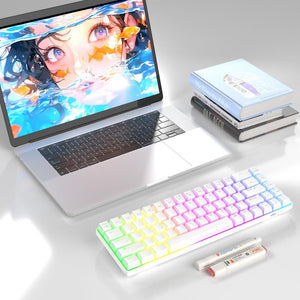 MageGee MK-BOX Pudding RGB %65 TKL Red Switch Kablolu Mekanik Oyuncu Klavyesi