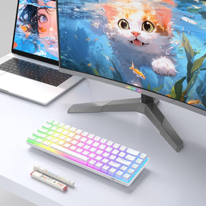 MageGee MK-BOX Pudding RGB %65 TKL Red Switch Kablolu Mekanik Oyuncu Klavyesi