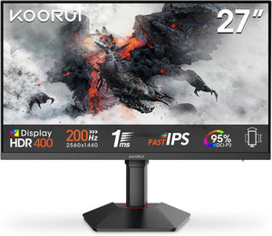 Koorui G2722P 27" 1 ms 2K Pivot IPS 200 Hz Oyuncu Monitörü Teşhir