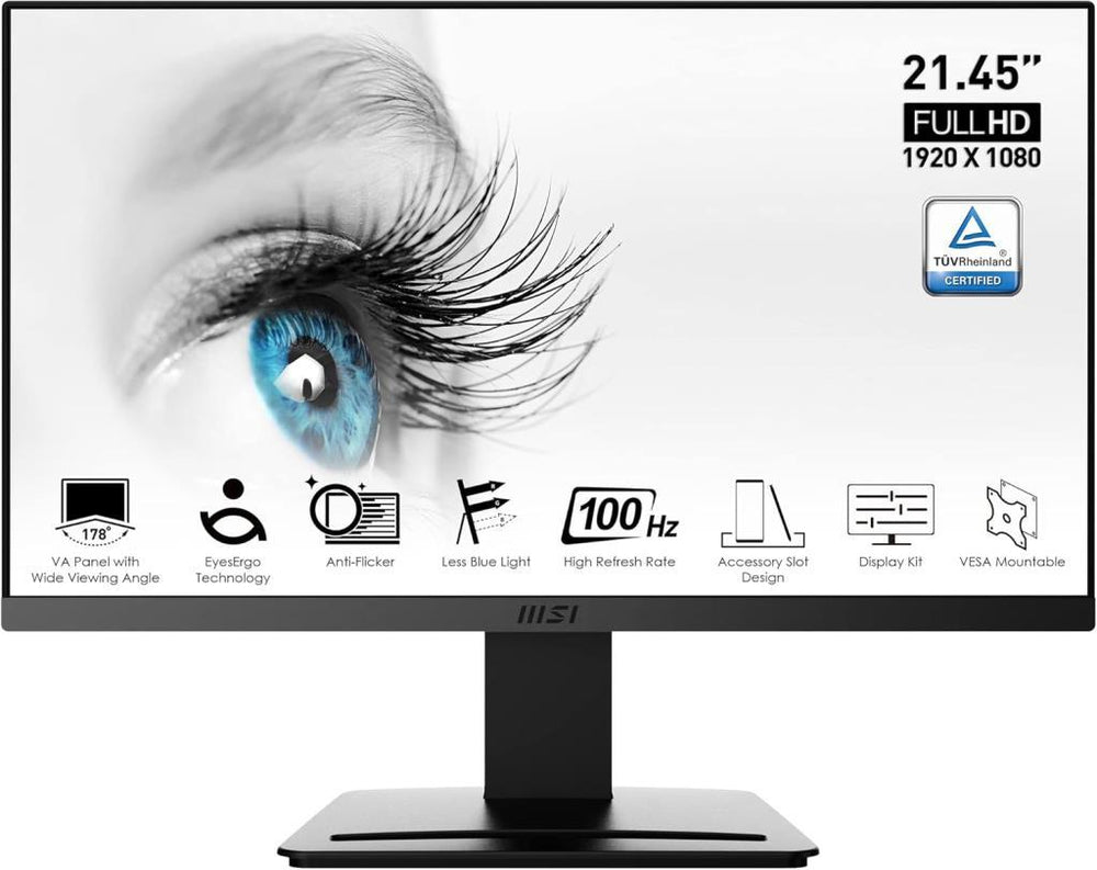 MSI PRO MP223 21.5" 1 ms Full HD 100 Hz Monitör