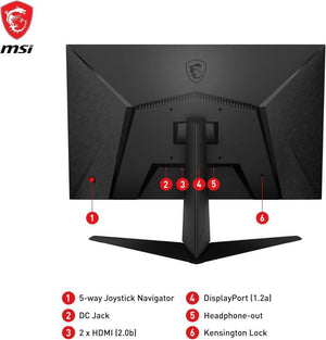 MSI G2412F 23.8" 1 ms Full HD IPS 180 Hz Oyuncu Monitörü - Outlet