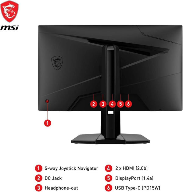 MSI G274QPF E2 27" 1 ms 2K Pivot IPS 180 Hz Oyuncu Monitörü  - Teşhir
