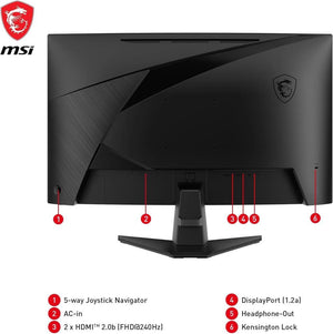 MSI MAG 27C6X 27" 1 ms Full HD Curved 250 Hz Oyuncu Monitörü