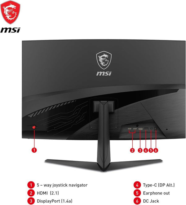 MSI G321CU 31.5" 1 ms 4K Curved 144 Hz Oyuncu Monitörü