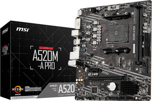 MSI A520M-A Pro AMD AM4 DDR4 Micro ATX Anakart Teşhir