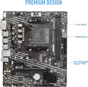 MSI A520M-A Pro AMD AM4 DDR4 Micro ATX Anakart Teşhir