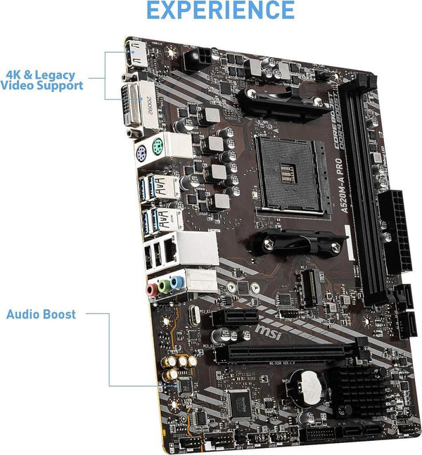MSI A520M-A Pro AMD AM4 DDR4 Micro ATX Anakart Teşhir