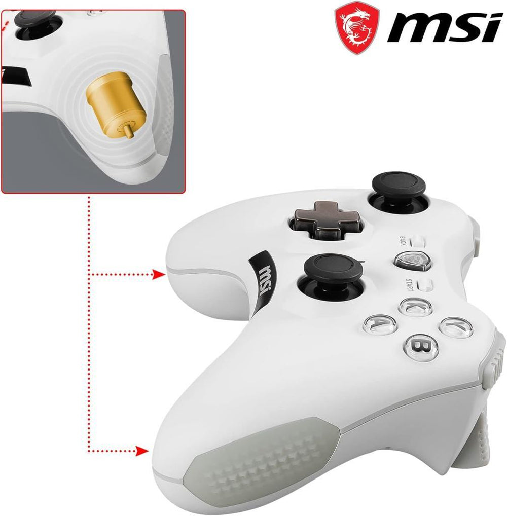 MSI Force GC20 V2 Beyaz Kablolu Oyun Kolu Teşhir