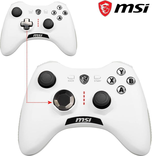 MSI Force GC20 V2 Beyaz Kablolu Oyun Kolu Teşhir