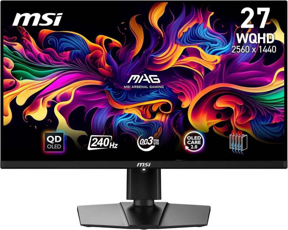 MSI MAG 271QPX QD-OLED E2 26.5" 0.03 ms 2K Pivot 240 Hz OLED Oyuncu Monitörü Teşhir