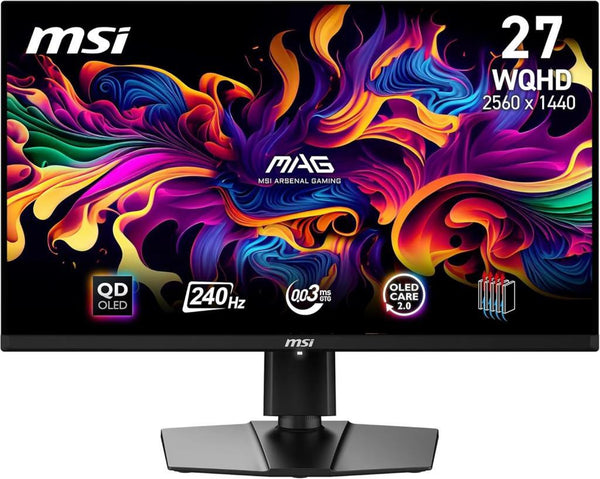 MSI MAG 271QPX QD-OLED E2 26.5" 0.03 ms 2K Pivot 240 Hz OLED Oyuncu Monitörü Teşhir