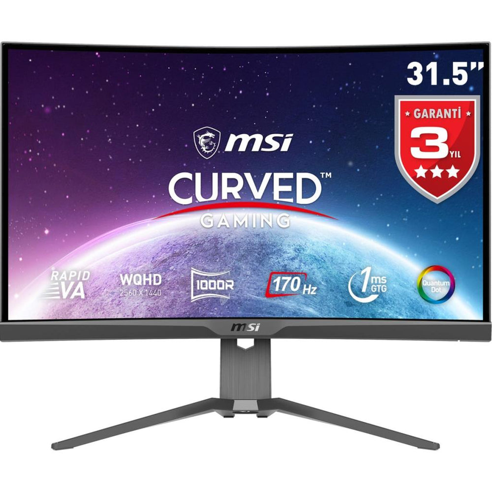 MSI MAG 325CQRF-QD 31.5" 1 ms 2K Curved 170 Hz Oyuncu Monitörü