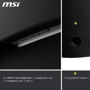 MSI MAG 32C6X 31.5" 250Hz Monitör Outlet