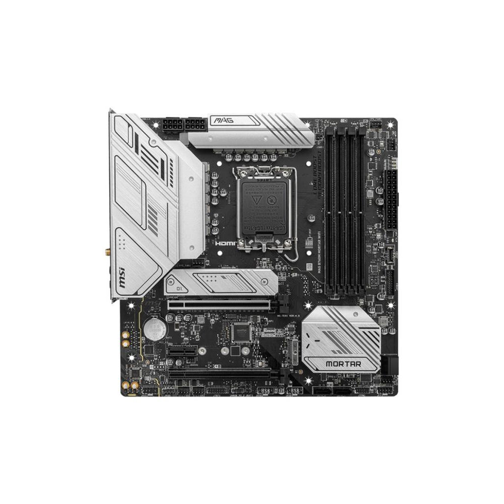 MSI MAG B760M Mortar Wi-Fi Intel LGA1700 DDR5 Micro ATX Anakart - TESHİR