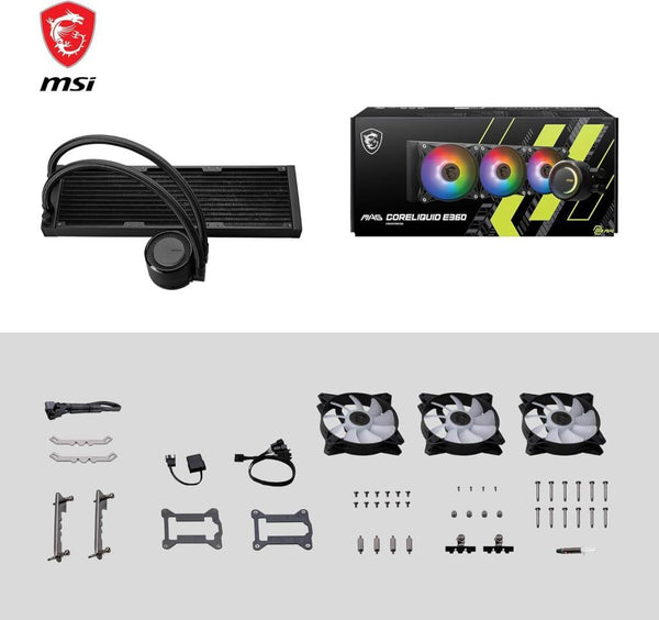 MSI Mag Coreliquid E360 360 mm İşlemci Sıvı Soğutucu Outlet
