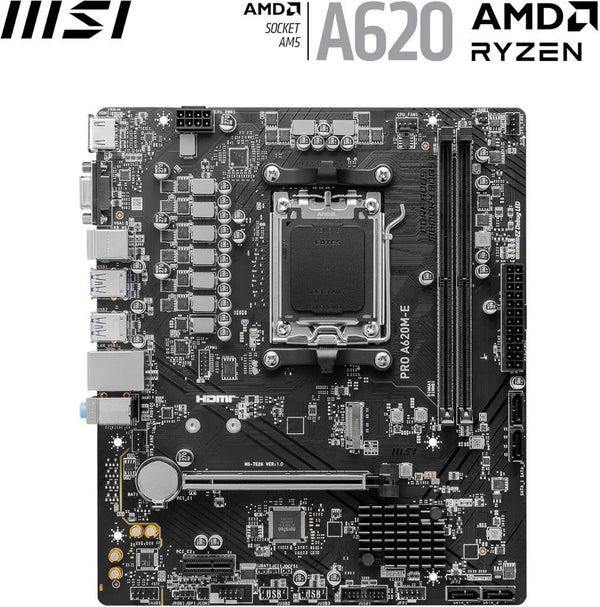 MSI Pro A620M-E AMD AM5 DDR5 Micro ATX Anakart