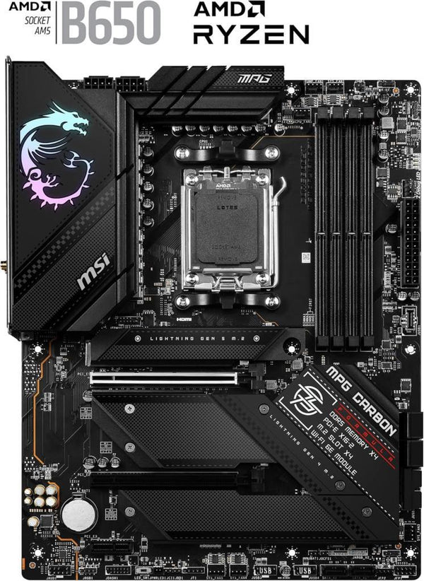 MSI Mpg B650 Carbon Wi-Fi AMD AM5 DDR5 ATX Anakart - Teşhir