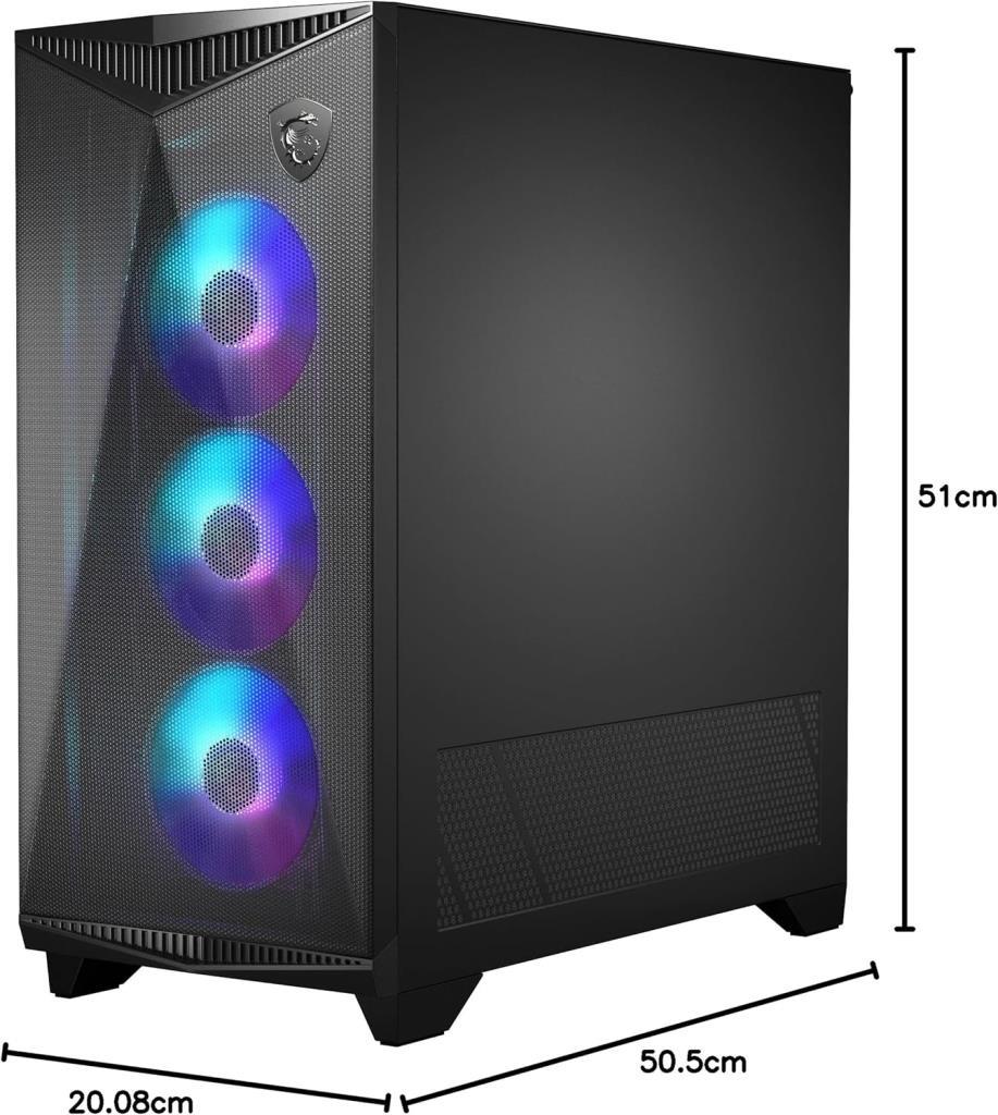 MSI MPG Gungnir 300R Airflow ARGB Fanlı Siyah E-ATX Oyuncu Kasası Teşhir