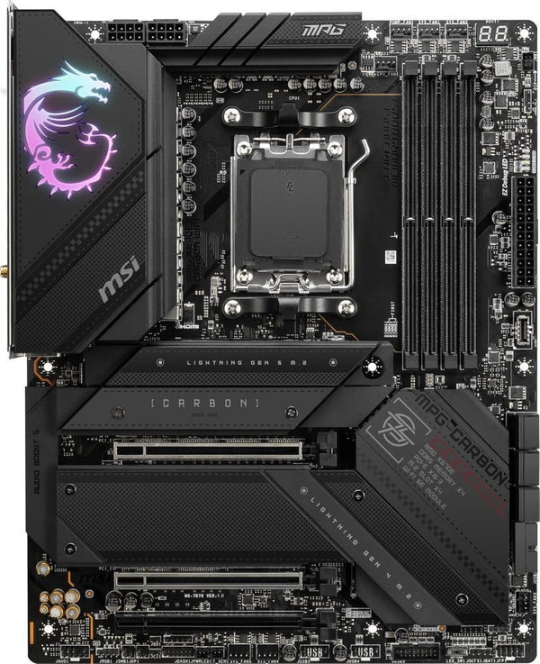 MSI Mpg X670E Carbon Wi-Fi AMD AM5 DDR5 ATX Anakart - Outlet