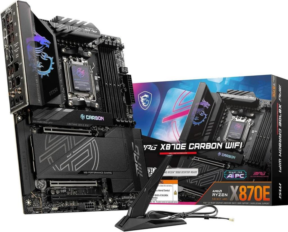 MSI MPG X870E Carbon Wi-Fi AMD AM5 DDR5 ATX Anakart Teşhir
