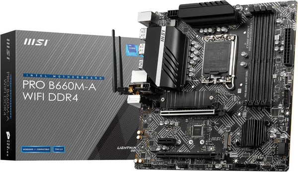 MSI Pro B660M-A D4 Intel LGA1700 DDR4 Micro ATX Anakart