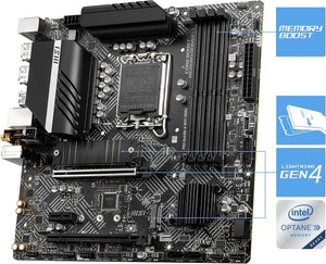MSI Pro B660M-A D4 Intel LGA1700 DDR4 Micro ATX Anakart