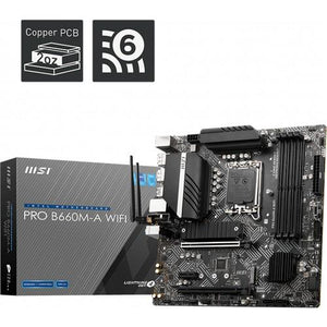 MSI PRO B660M-A D4 Wi-Fi Intel LGA1700 DDR4 Micro ATX Anakart