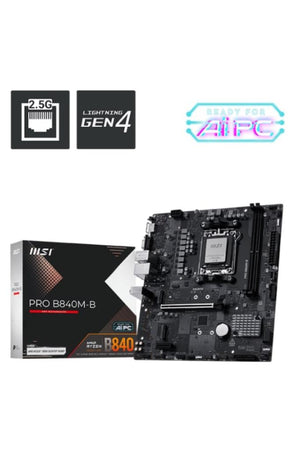 MSI Pro B840M-B AMD AM5 DDR5 Micro ATX Anakart Outlet