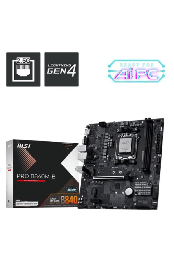 MSI Pro B840M-B AMD AM5 DDR5 Micro ATX Anakart Outlet