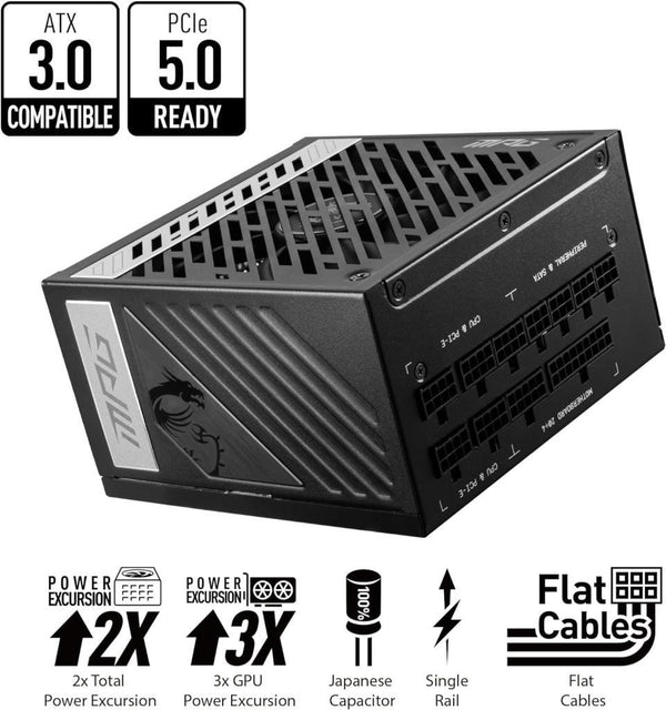 MSI MPG A1000G 1000 W Power Supply