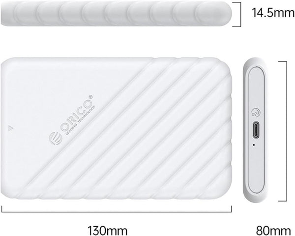 Orico 25PW1C-C3-WH Type-C 2.5" Harddisk Kutusu Beyaz