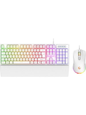 Rampage KM-RX7 Fortuna V2 Beyaz Kablolu Oyuncu Klavye Mouse Seti