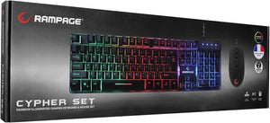Rampage RGB French/Arabic Klavye Set