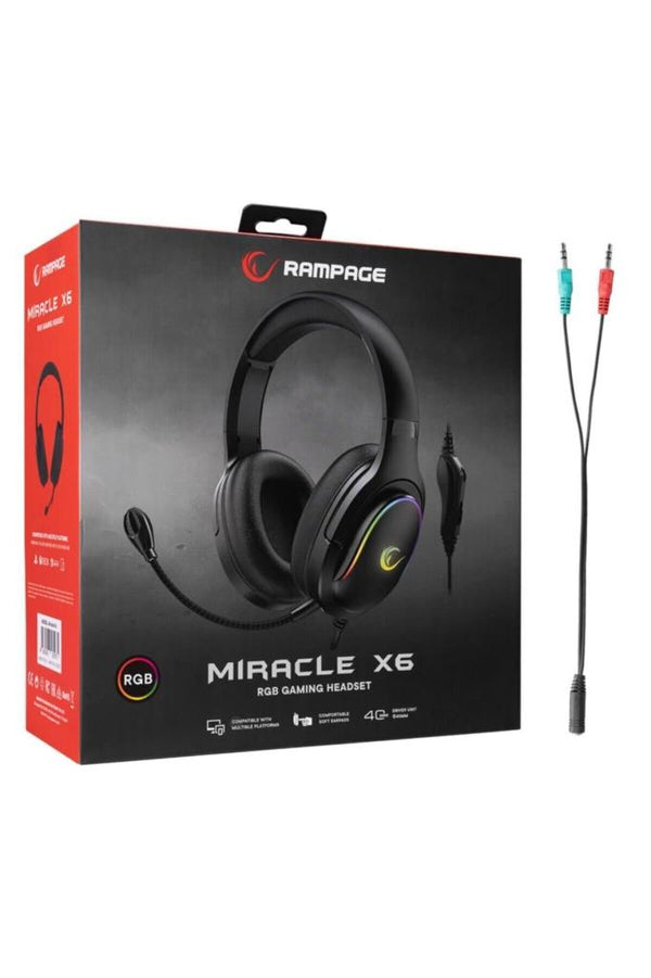 Rampage Miracle-X6 RGB Oyuncu Kulaklık