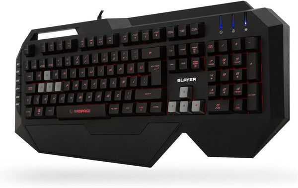 Rampage Siyah Usb Gökkuşağı Zemin Aydınlatmalı French/Arabic Layout Oyuncu Klavye + Mouse Set uyumlu