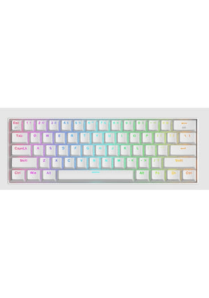 Redragon Draconic K530 PRO Beyaz RGB %60 TKL Brown Switch Kablosuz Mekanik Oyuncu Klavyesi