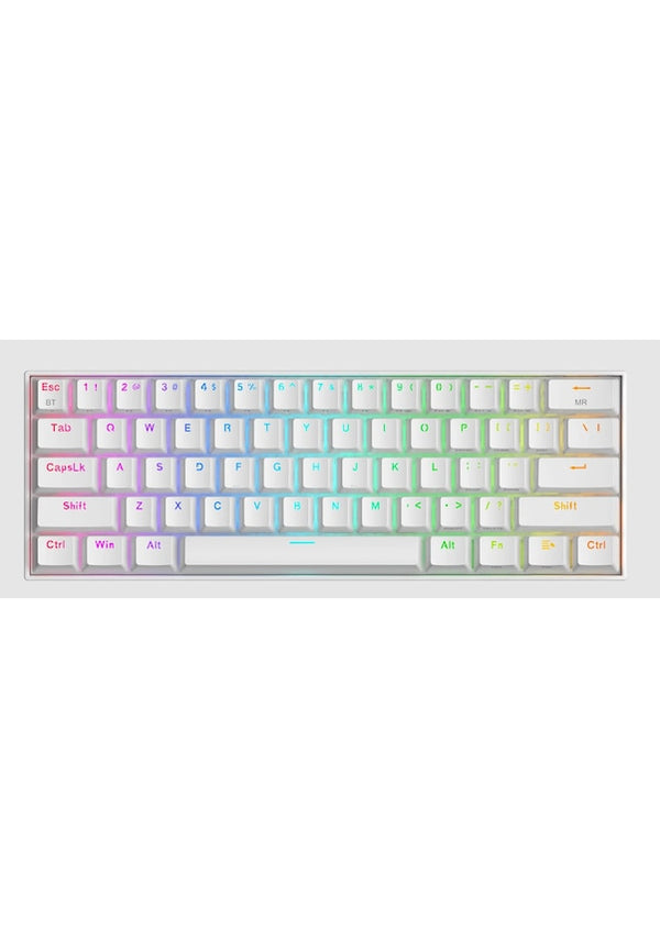 Redragon Draconic K530 PRO Beyaz RGB %60 TKL Brown Switch Kablosuz Mekanik Oyuncu Klavyesi