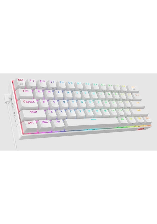 Redragon Draconic K530 PRO Beyaz RGB %60 TKL Brown Switch Kablosuz Mekanik Oyuncu Klavyesi