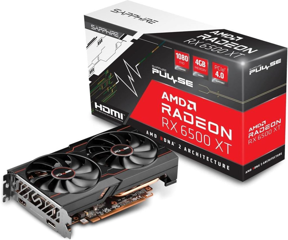 Sapphire RX 6500 XT Pulse 11314-01-20G 64 Bit GDDDR6 4 GB Ekran Kartı