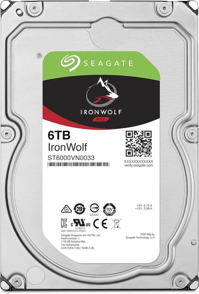Seagate IronWolf Nas ST6000VN0033 SATA 3.0 7200 RPM 3.5" 6 TB Harddisk
