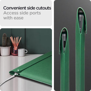 Spigen 16'' / 15'' MacBook & Notebook Laptop Taşıma Çantası Valentinus S JeJu Green