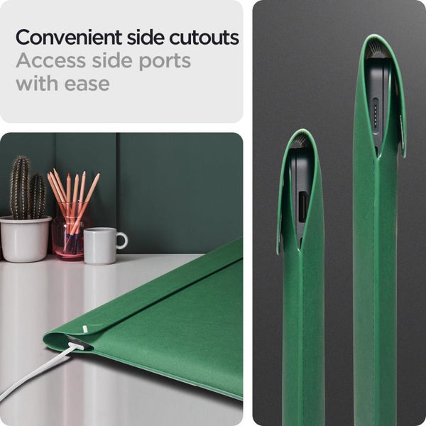 Spigen 16'' / 15'' MacBook & Notebook Laptop Taşıma Çantası Valentinus S JeJu Green