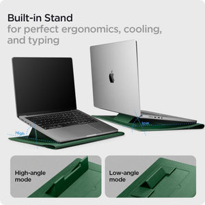 Spigen 16'' / 15'' MacBook & Notebook Laptop Taşıma Çantası Valentinus S JeJu Green
