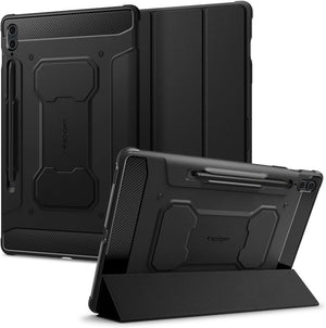 Spigen Galaxy Tab S10 Plus / Tab S9 Plus Kılıf Rugged Armor Pro Black